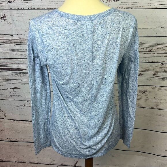 Victoria’s Secret Blue Marled Long Sleeve T-Shirt - Picture 4 of 5